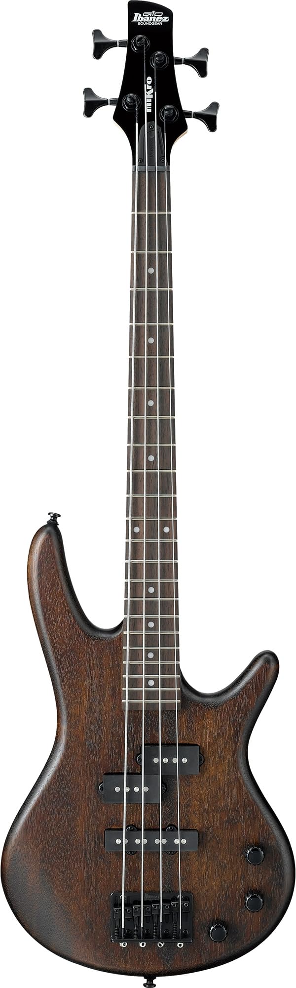Ibanez GSRM20B SR Gio miKro Short-Scale Bass Guitar - Walnut Flat w/ Gig Bag