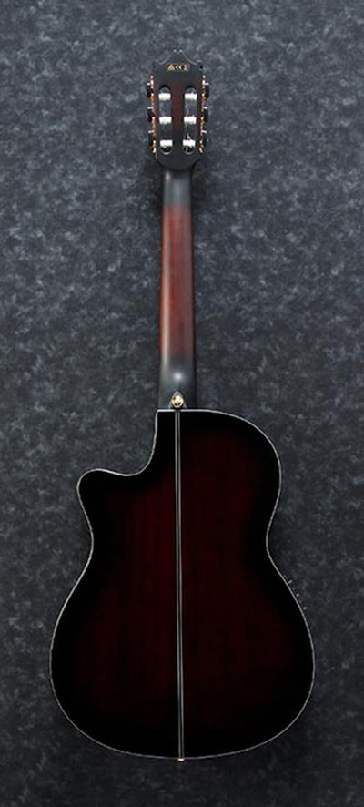 Ibanez GA35TCE Acoustic-Electric Classical Guitar - Dark Violin Sunburst High Gloss w/ Case
