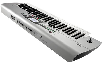 Korg i3 Music Workstation - Matte Silver w/ Adjustable Stand