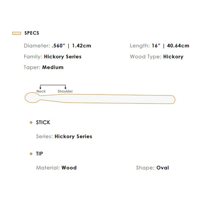 Zildjian 5A Wood Drumsticks - 3 Pack