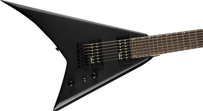 Jackson JS Series Rhoads JS22-7 RR HT 7-String Electric Guitar - Satin Black w/ Instrument Cable