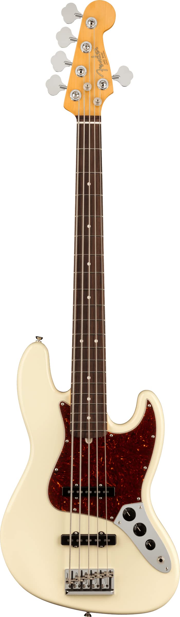 Fender American Professional II Jazz Bass V - Olympic White w/ Hard Case