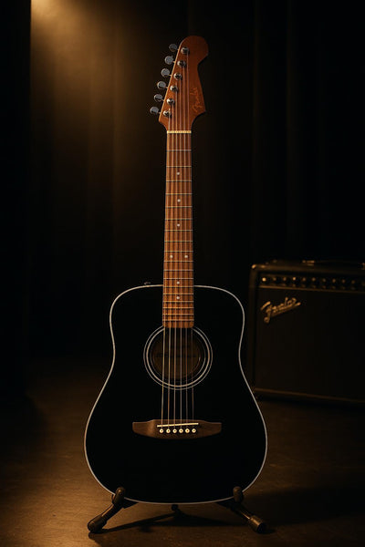 Fender California Standard Redondo Mini 3/4-Size Kids Acoustic Guitar - Black