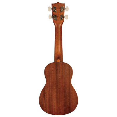 Kala KA-15S-H1 Satin Mahogany Soprano Ukulele - Hawaiian Islands w/ Hard Case