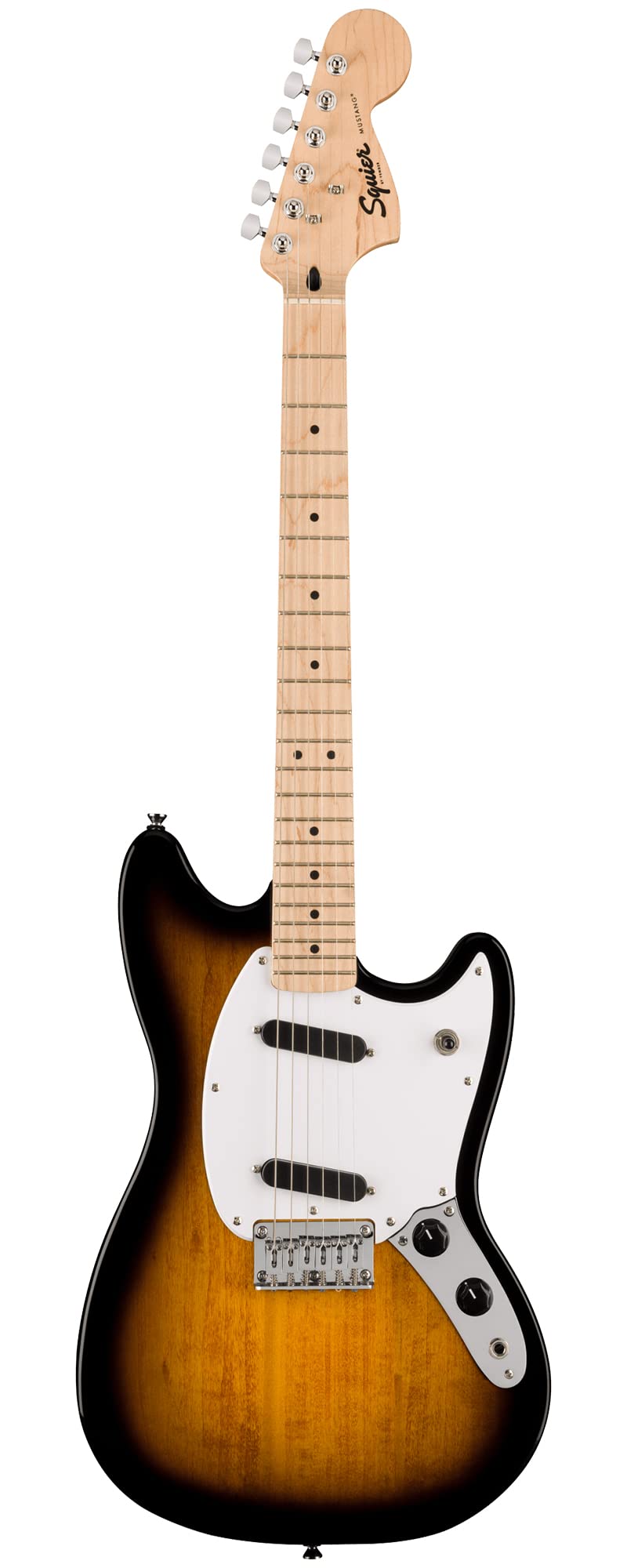 Fender Squier Sonic Mustang, Maple Fingerboard - 2-Color Sunburst w/ Frontman 10G Amplifier