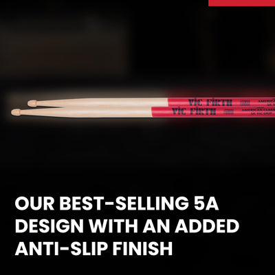 Vic Firth American Classic 5A Vic Grip Red Drumsticks