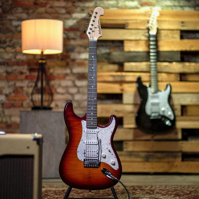 Washburn SDFSB Sonamaster Deluxe Electric Guitar Pack - Sunburst w/ Amplifier