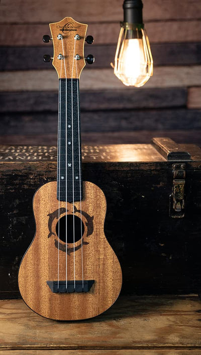 Oscar Schmidt OUN Soprano Ukulele - Dolphin w/ Hard Case