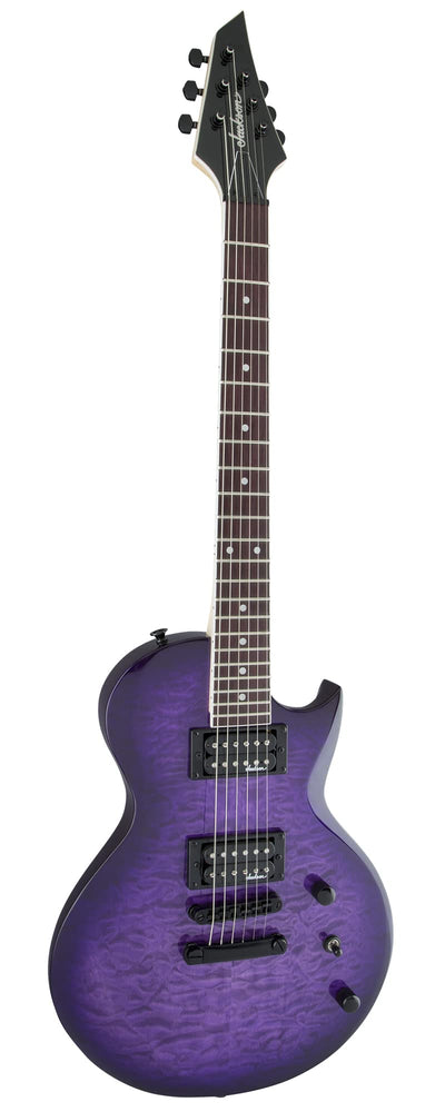 Jackson JS Series Monarkh SC JS22Q Electric Guitar - Transparent Purple Burst w/ Instrument Cable