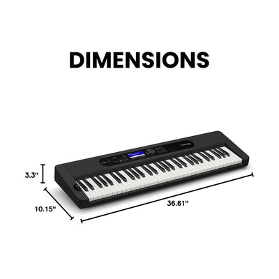 Casio CT-S400 Casiotone 61-Key Portable Keyboard w/ Adjustable Stand