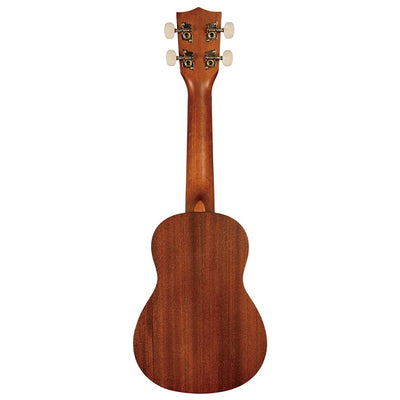 Kala KA-15S-H1 Satin Mahogany Soprano Ukulele - Hawaiian Islands w/ Gig Bag