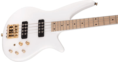 Jackson X Series Spectra Bass SBXM IV Bass Guitar - Snow White w/ Instrument Cable