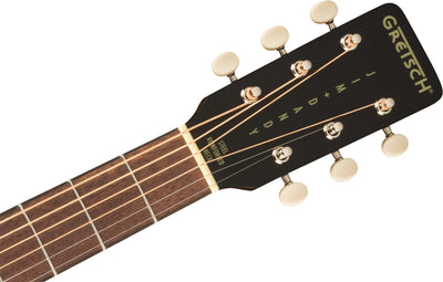Gretsch Jim Dandy Deltoluxe Concert Acoustic-Electric Guitar - Black Top w/ Strap