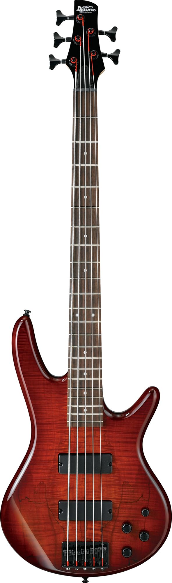 Ibanez GSR205SM SR Gio 5-String Bass Guitar - Charcoal Brown Burst w/ Gig Bag
