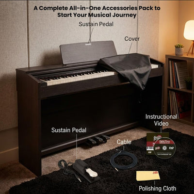 Casio Privia PX870 88-Key Digital Piano - Black w/ Sustain Pedal