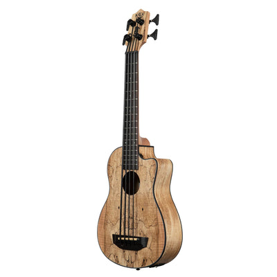 Kala UBASS-SP-MAPL-FS Spalted Maple Fretted Acoustic-Electric U-Bass