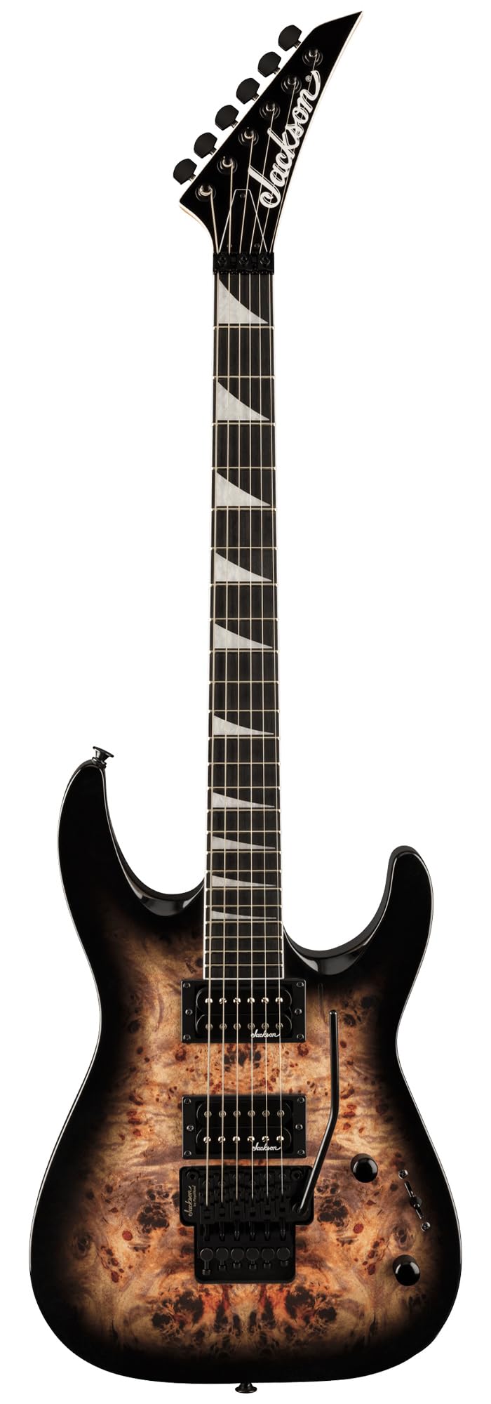 Jackson Dinky Arch Top JS32 DKA Electric Guitar - Transparent Black Burst w/ Instrument Cable