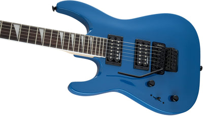 Jackson JS Series Dinky Arch Top JS32 DKA Left-Handed Electric Guitar - Bright Blue w/ Instrument Cable