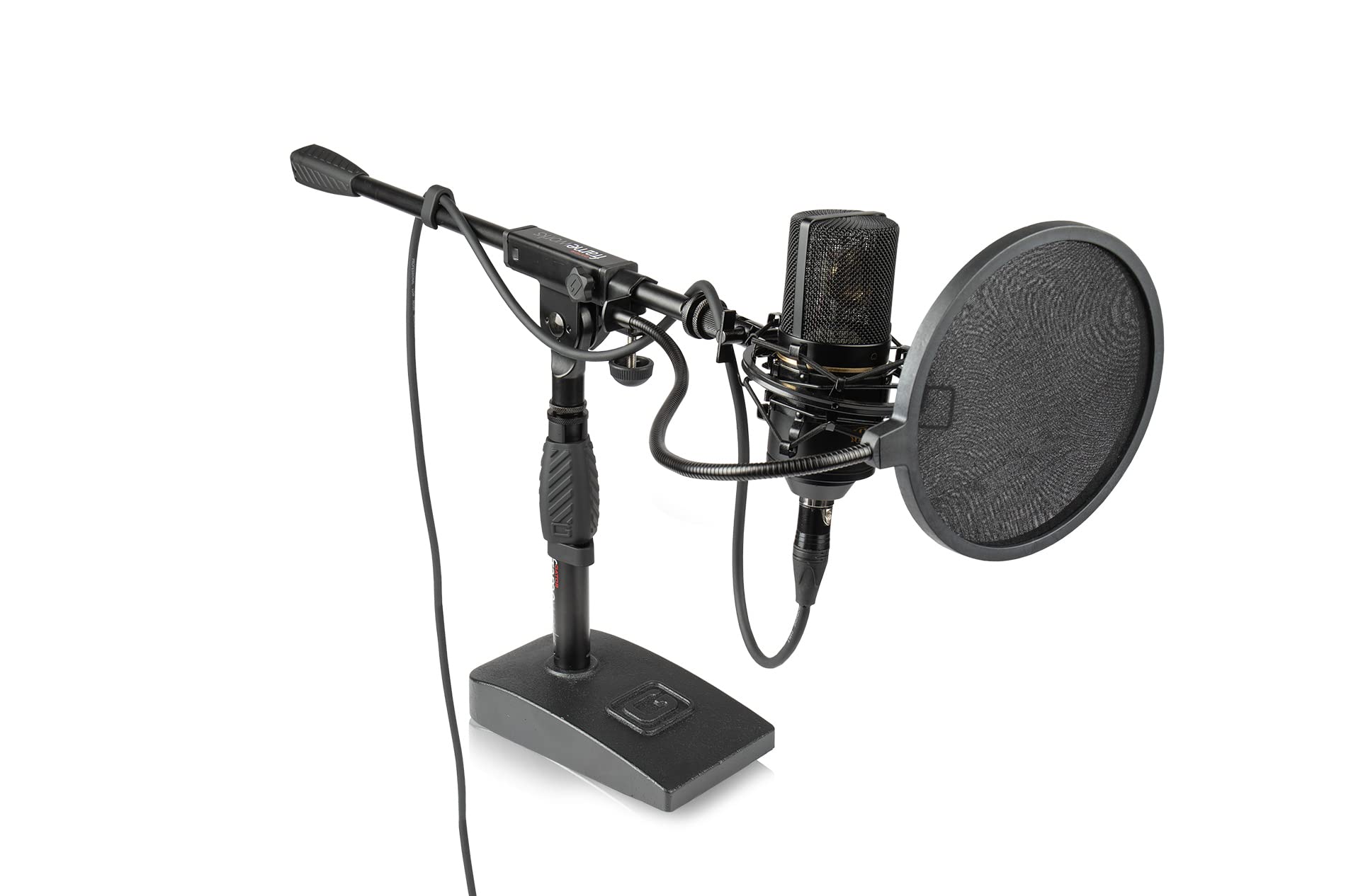 Gator Bass Drum and Amp Mic Stand MIC-0821 w/ XLR Cable