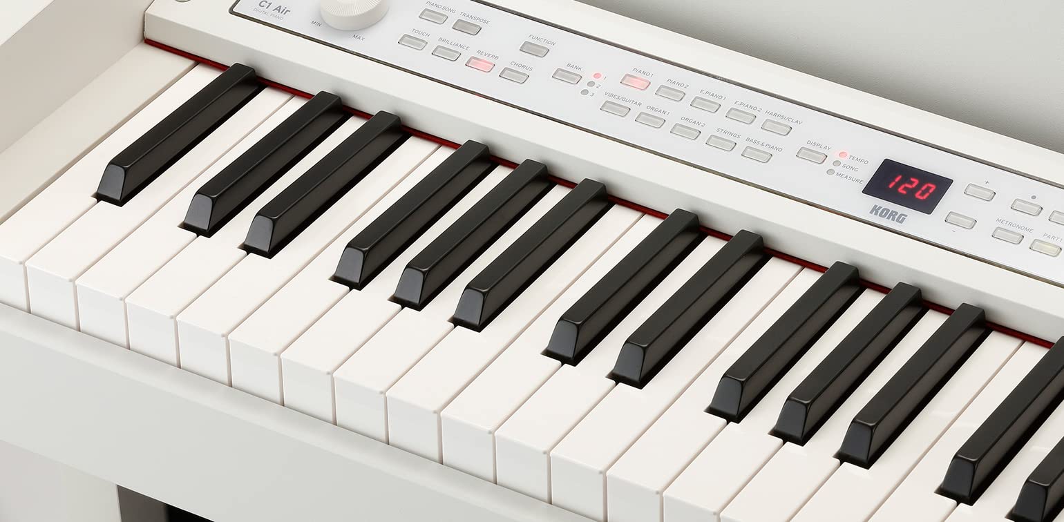 Korg C1 Air Digital Piano - White w/ Furniture Bench
