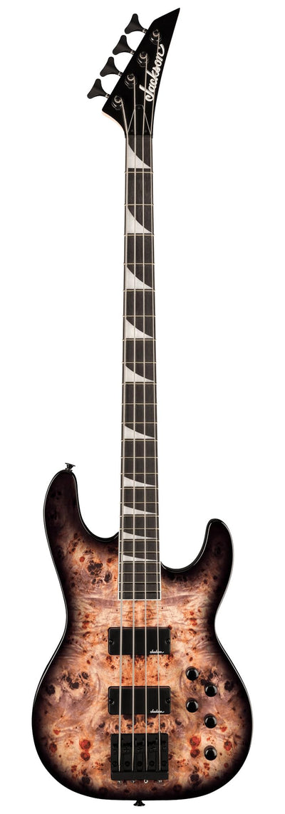Jackson JS Series Concert Bass CB JS3P Bass Guitar - Transparent Black Burst w/ Instrument Cable