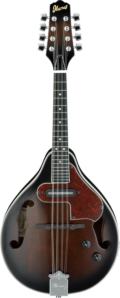 Ibanez M510E A-Style Acoustic-Electric Mandolin - Dark Violin Sunburst High Gloss w/ Case
