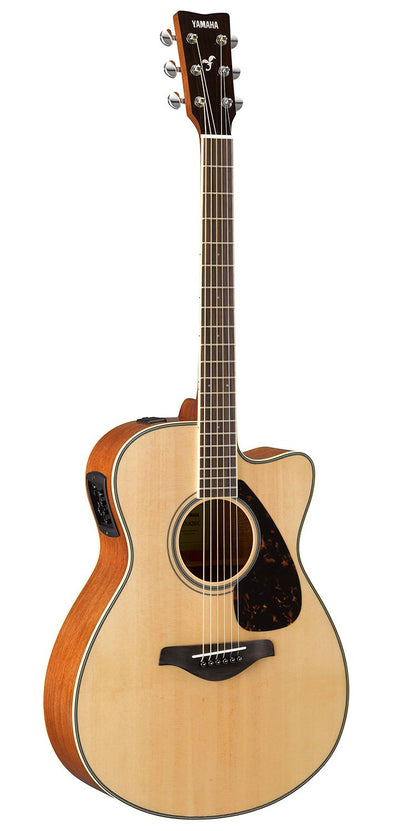 Yamaha FSX820C Solid Top Small Body Acoustic-Electric Guitar - Natural w/ Gig Bag