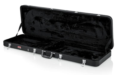 Gator GWE-BASS Wood Case for Bass Guitars w/ Instrument Cable