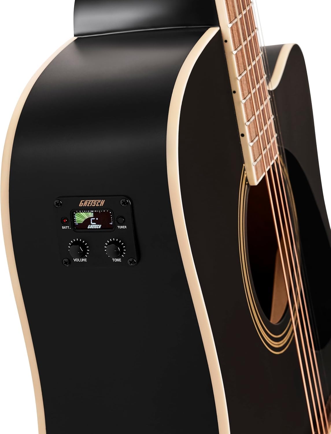 Gretsch Prelude D100CE Dreadnought Cutaway Acoustic-Electric Guitar - Black
