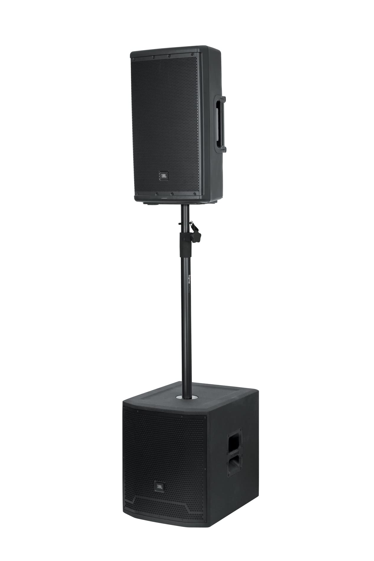 Gator Frameworks Standard Subwoofer Speaker Pole GFW-SPK-SP w/ Instrument Cable