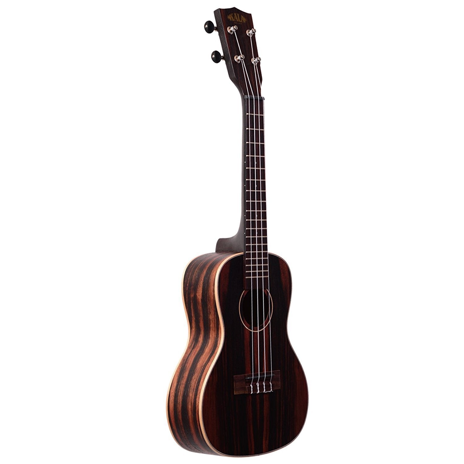 Kala KA-EBY-C Striped Ebony Concert Ukulele w/ Gig Bag