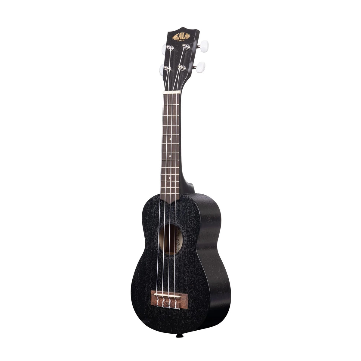 Kala KA-15S-BLK Satin Mahogany Soprano Ukulele - Black w/ Hard Case