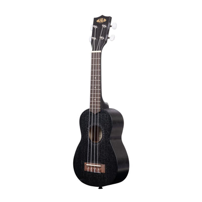 Kala KA-15S-BLK Satin Mahogany Soprano Ukulele - Black w/ Hard Case