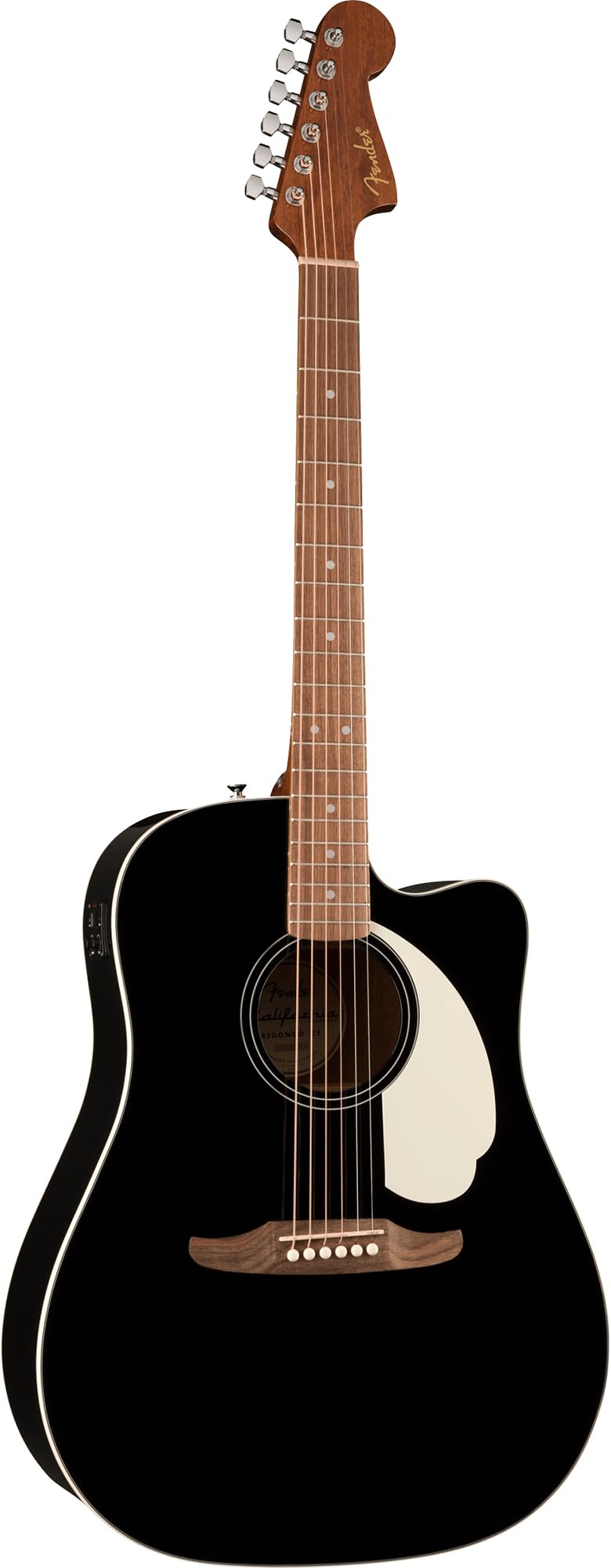 Fender California Standard Redondo CE Dreadnought Acoustic-Electric Guitar - Black w/ Case