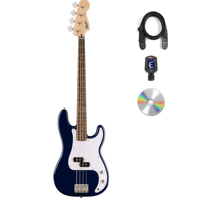 Fender Squier Sonic Precision Bass Guitar - Midnight Blue w/ Tuner