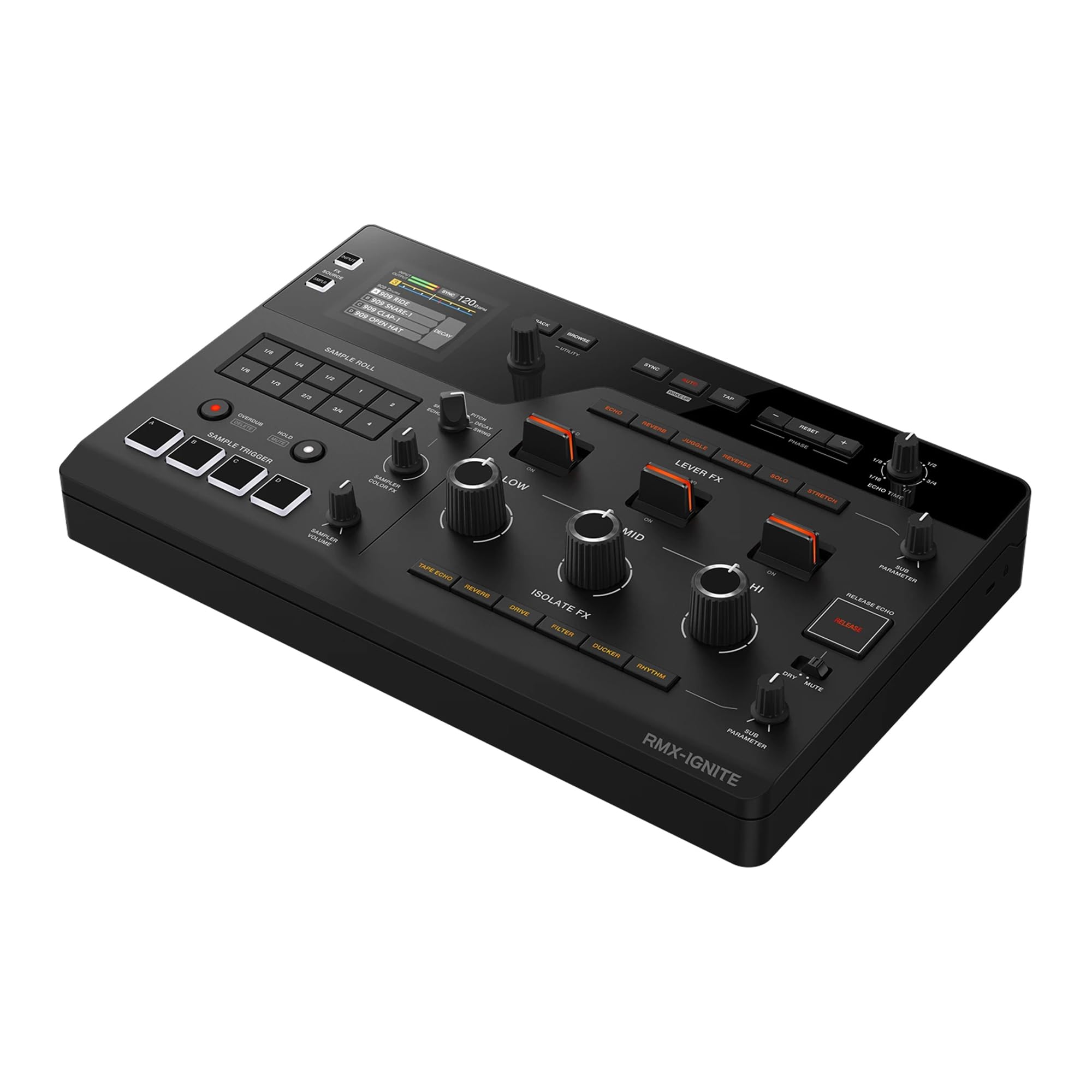 Pioneer DJ AlphaTheta RMX-IGNITE Professional DJ Effector w/ DJC-STS2 Stand