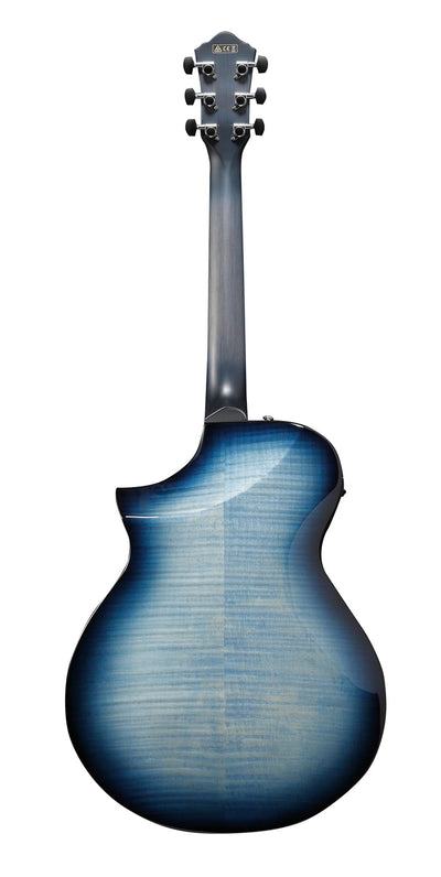 Ibanez AEWC400 Acoustic-Electric Guitar - Indigo Blue Burst High Gloss w/ Case