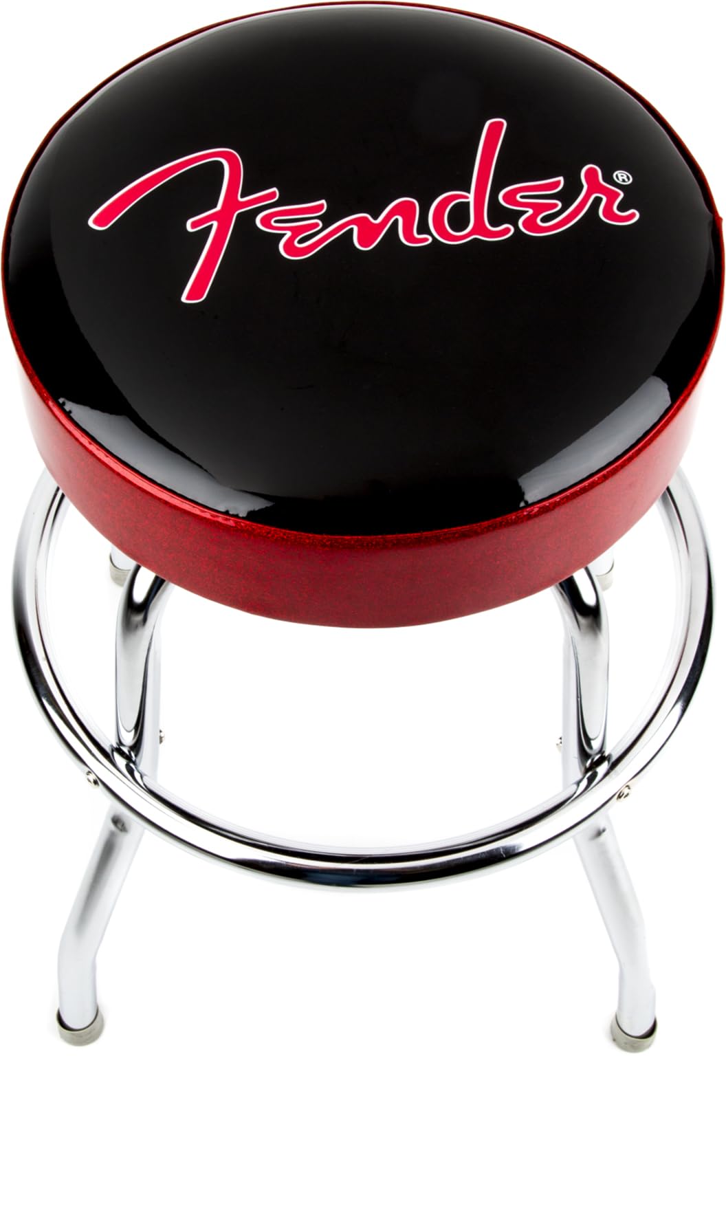 Fender Red Sparkle Logo Barstool w/ Picks