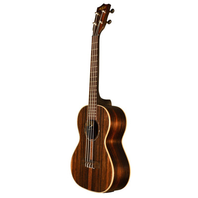 Kala KA-EBY-TE Striped Ebony Tenor Acoustic-Electric Ukulele w/ Hard Case