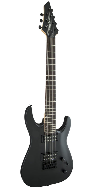 Jackson JS Series Dinky Arch Top JS22-7 DKA HT Electric Guitar - Satin Black w/ Instrument Cable