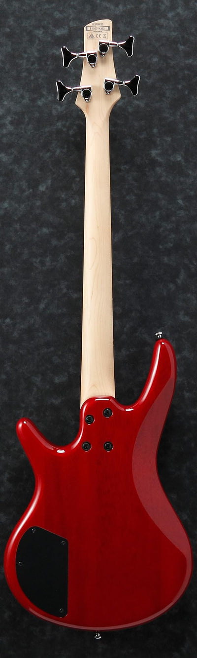 Ibanez GSRM20 SR Gio miKro Short-Scale Bass Guitar - Transparent Red w/ Gig Bag