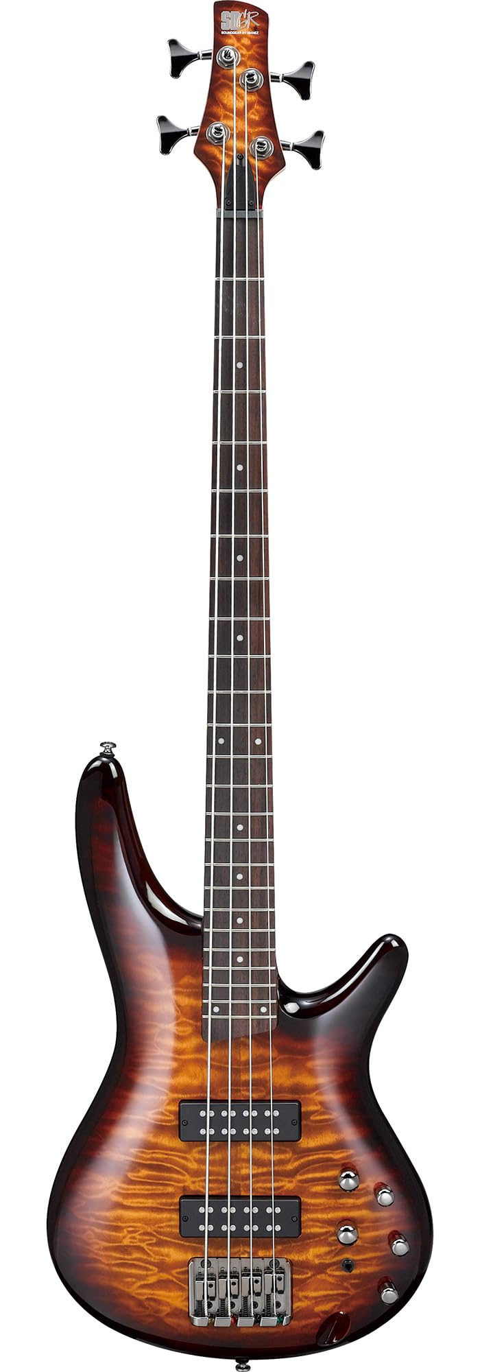 Ibanez SR400EQM SR Standard Electric Bass - Dragon Eye Burst w/ Gig Bag
