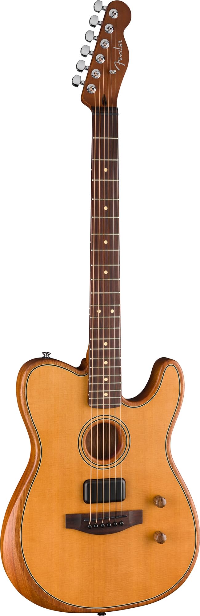 Fender Acoustasonic Standard Telecaster - Aged Natural w/ Cleaning Kit