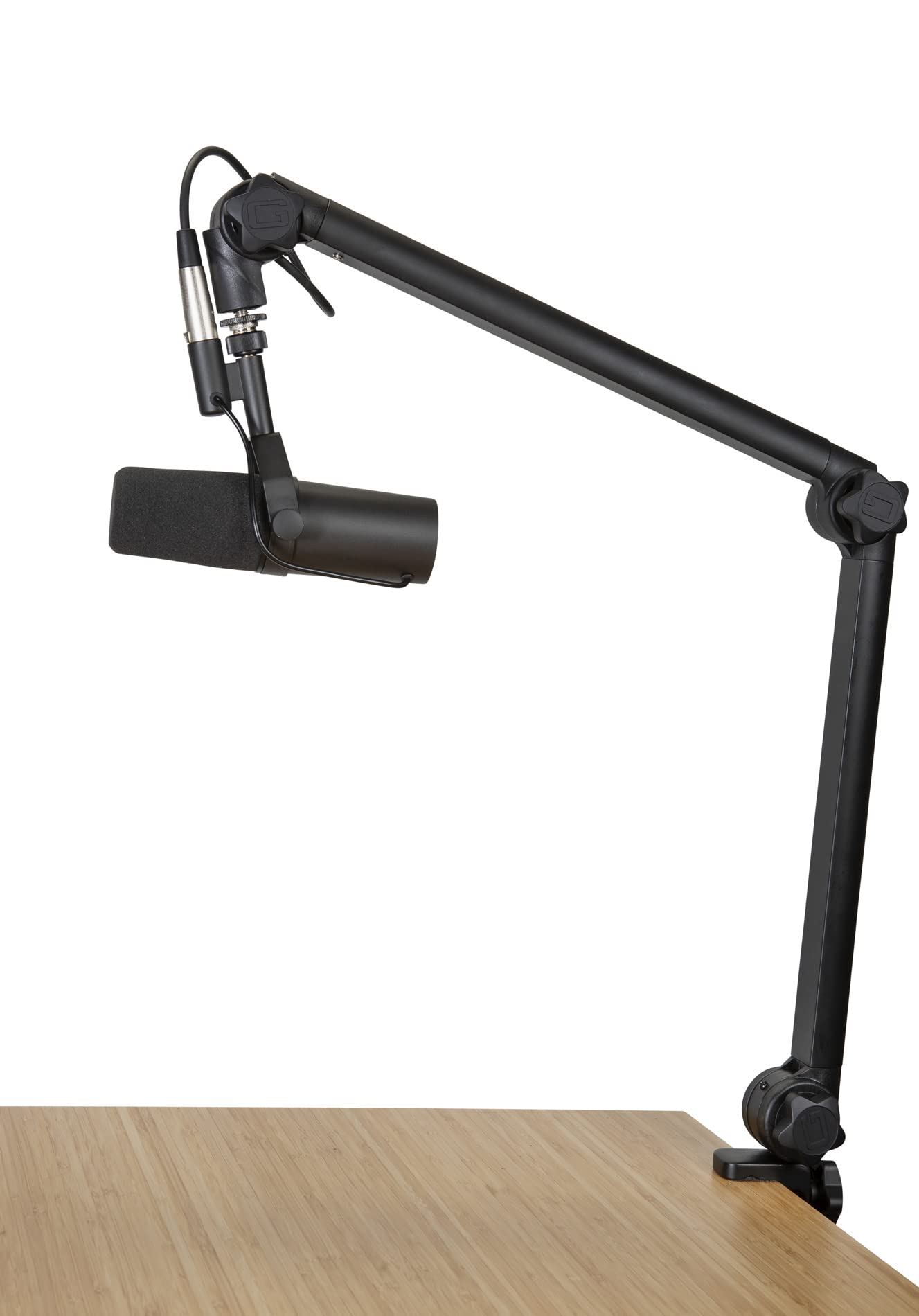 Gator Deluxe Frameworks Desktop Mic Boom Stand w/ XLR Cable
