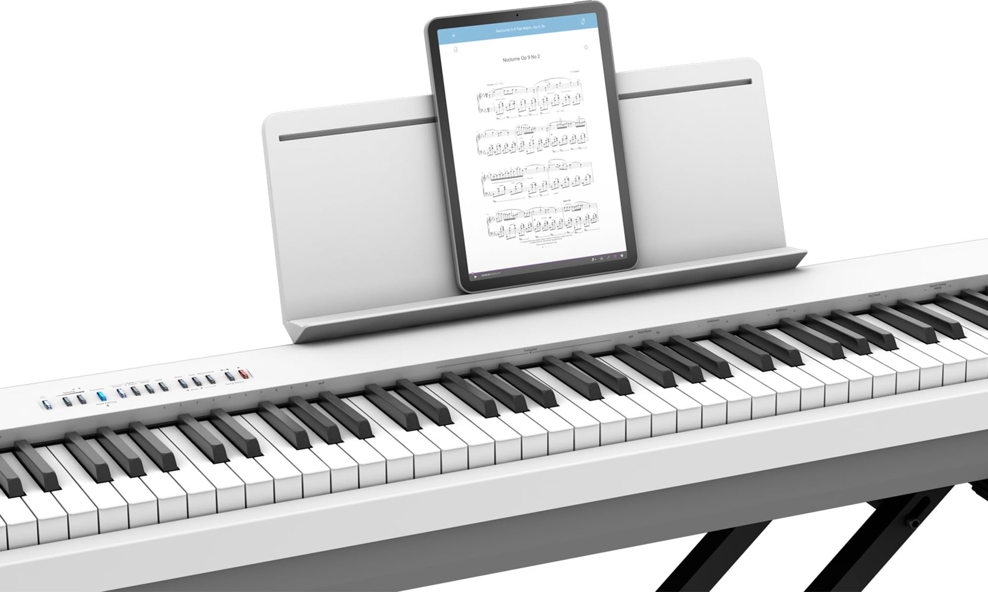 Roland FP-30X 88-Key Digital Piano - White w/ Adjustable Stand