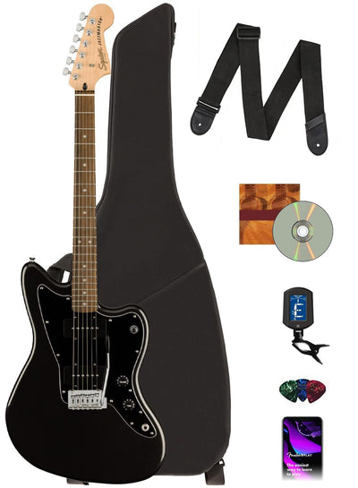 Fender Squier Affinity Jazzmaster - Metallic Black w/ Gig Bag