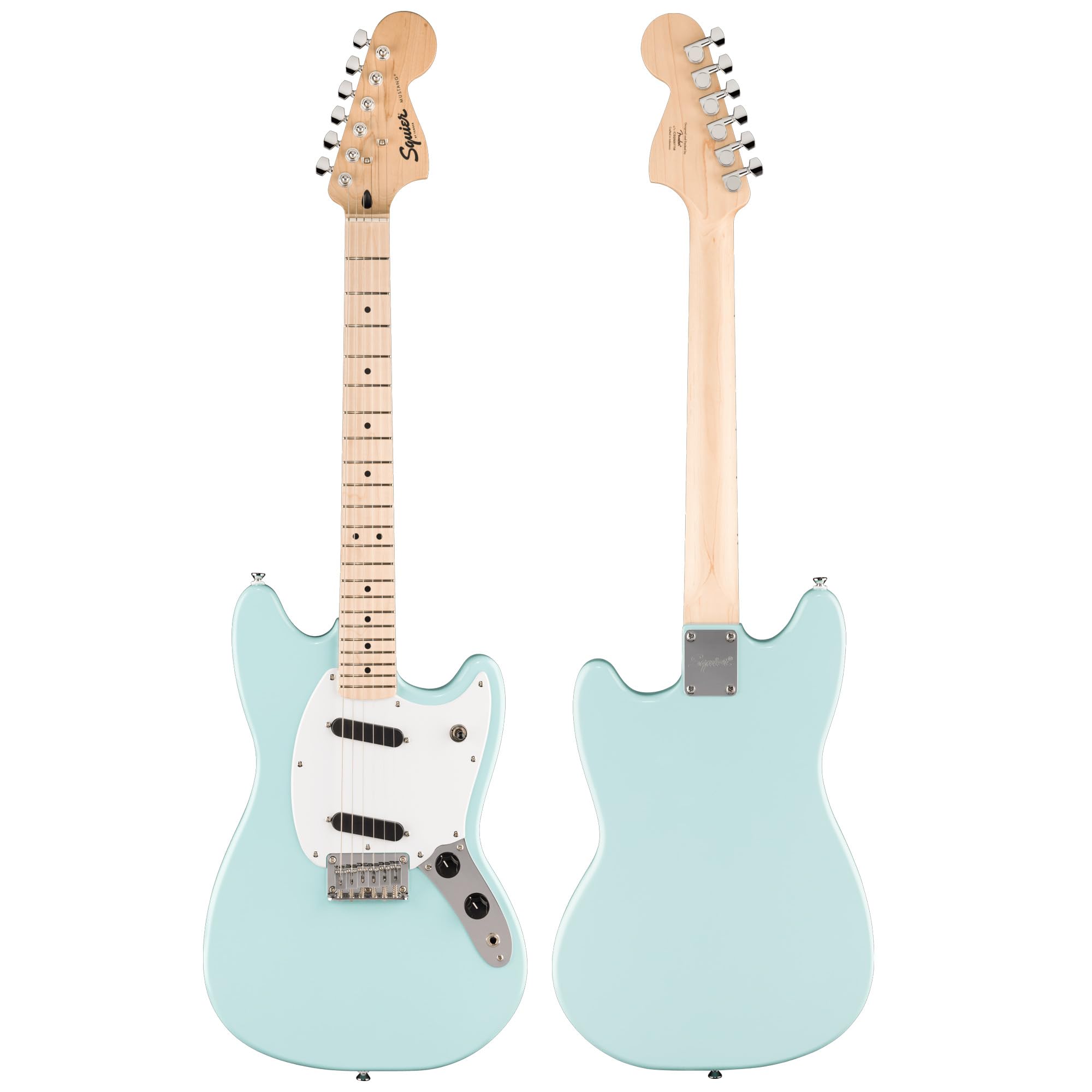 Fender Squier Sonic Mustang SS Electric Guitar - Daphne Blue w/ Tuner