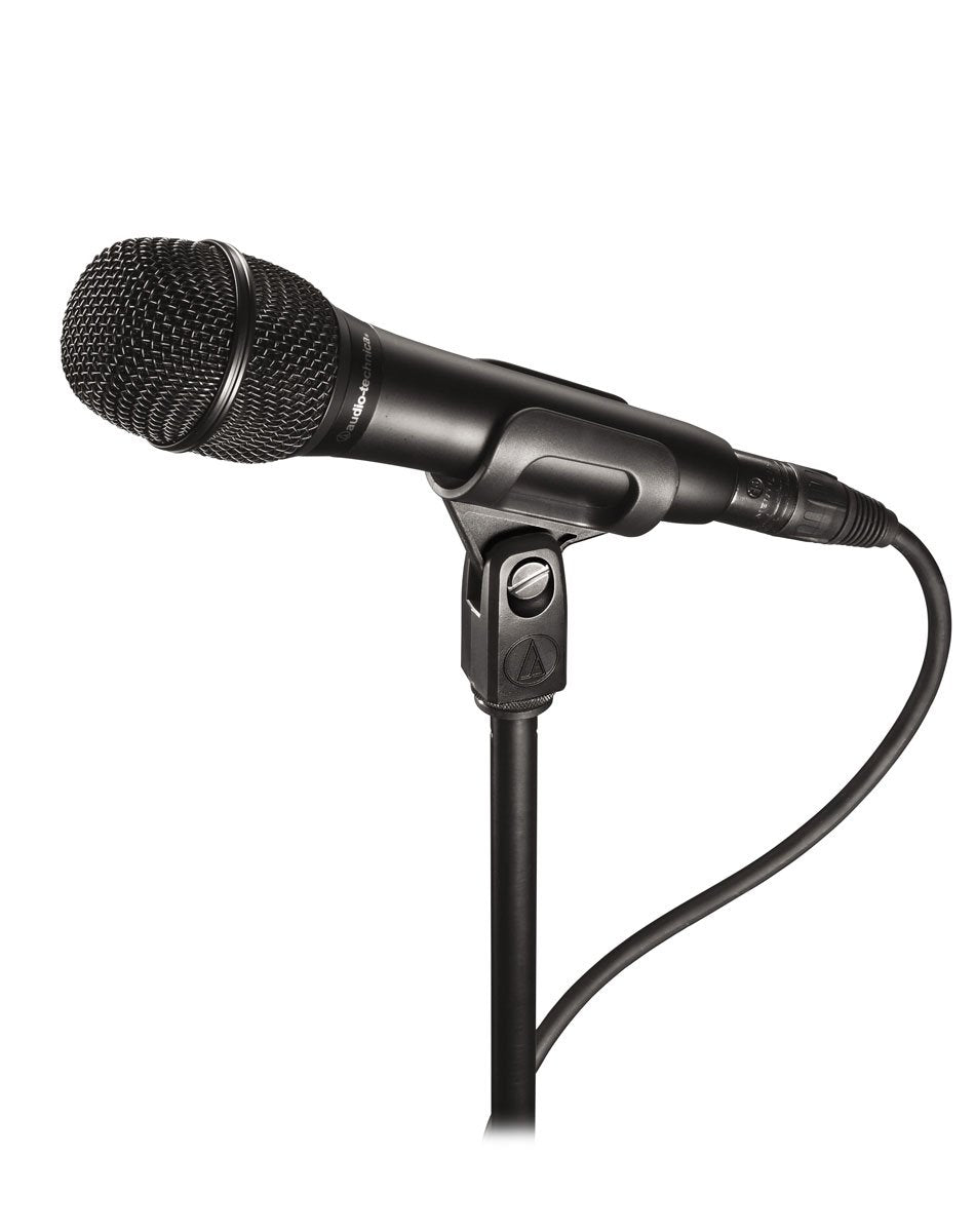 Audio-Technica AT2010 Cardioid Condenser Handheld Microphone w/ Boom Stand
