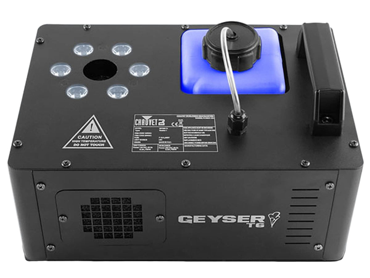 Chauvet Geyser T6 Fog Machine Pyrotechnic Light Effect w/ DMX Cables