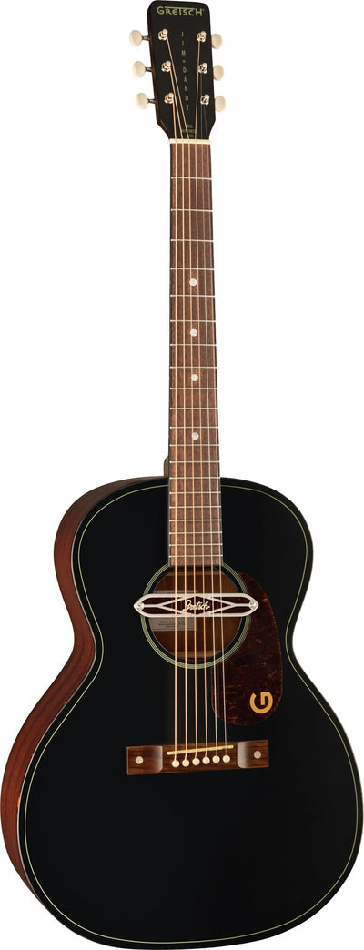 Gretsch Jim Dandy Deltoluxe Concert Acoustic-Electric Guitar - Black Top w/ Strap